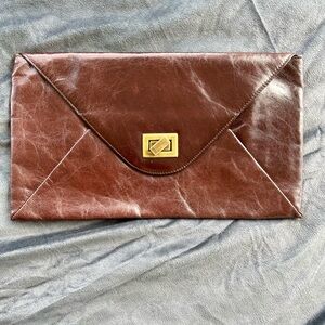 Hobo leather envelope clutch